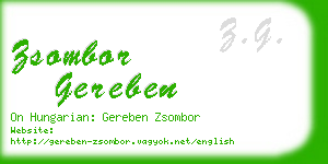 zsombor gereben business card